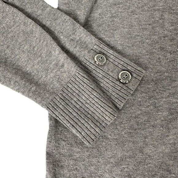 Christopher & Banks Gray V-Neck Cardigan size Large - Picture 5 of 7
